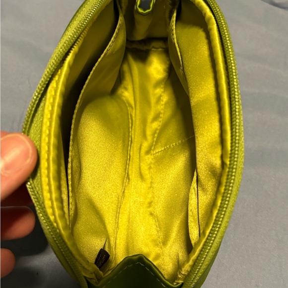 Coach Amanda Green Satin Cosmetic Bag - Picture 3 of 4